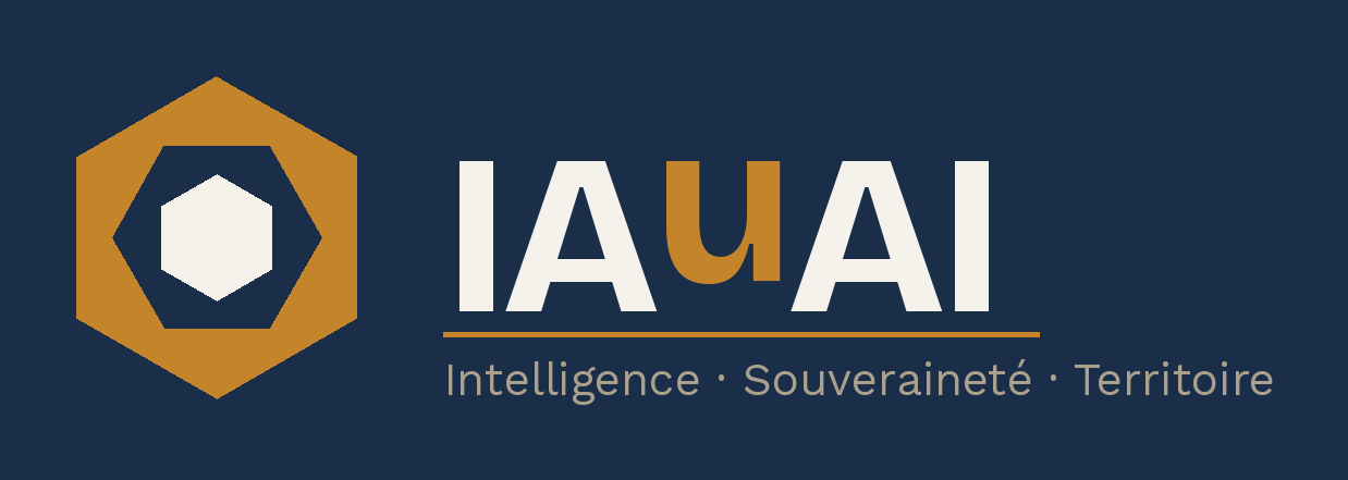 Logo IAuAI sur fond sombre
